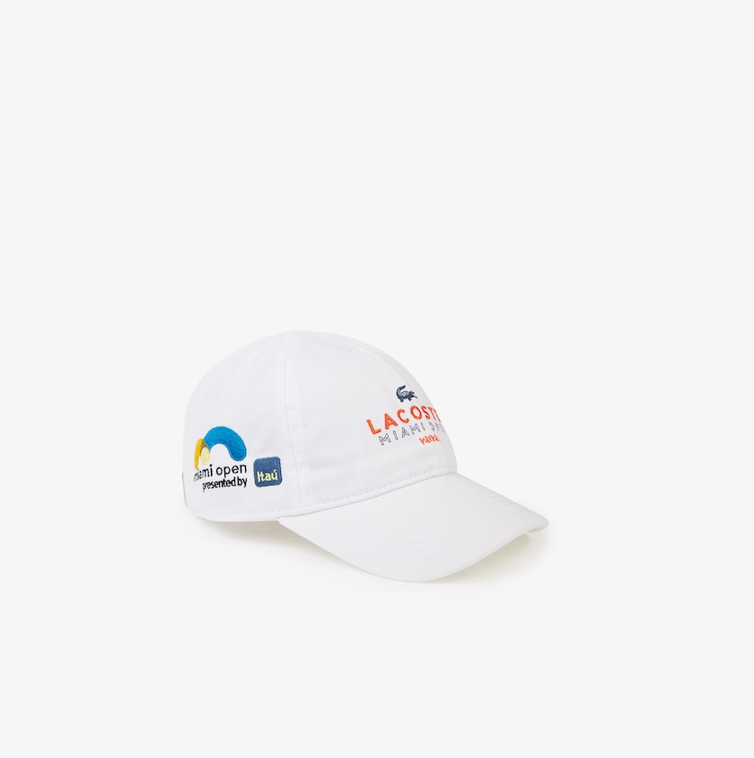 Gorras Lacoste SPORT Miami Open Cotton Hombre Blancos Naranjas Azul Marino Azules | ZR1-12231F4