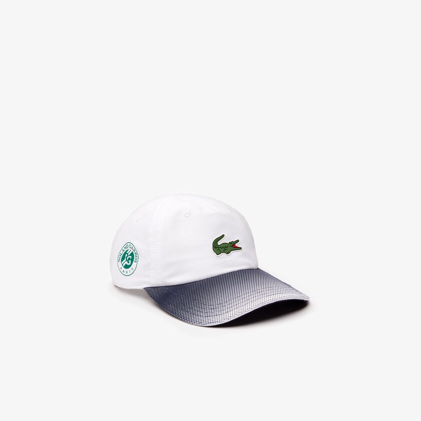 Gorras Lacoste SPORT Roland Garros Ombré Hombre Blancos Azul Marino Azules | DK4-09470A7