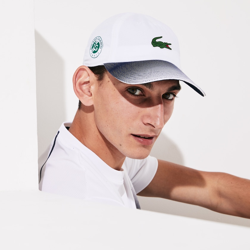 Gorras Lacoste SPORT Roland Garros Ombré Hombre Blancos Azul Marino Azules | DK4-09470A7