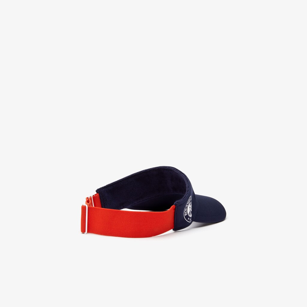 Gorras Lacoste SPORT Roland Garros Two-Tone Piqué Visor Hombre Azul Marino Azules Rojos Blancos | HZ7-14811L3