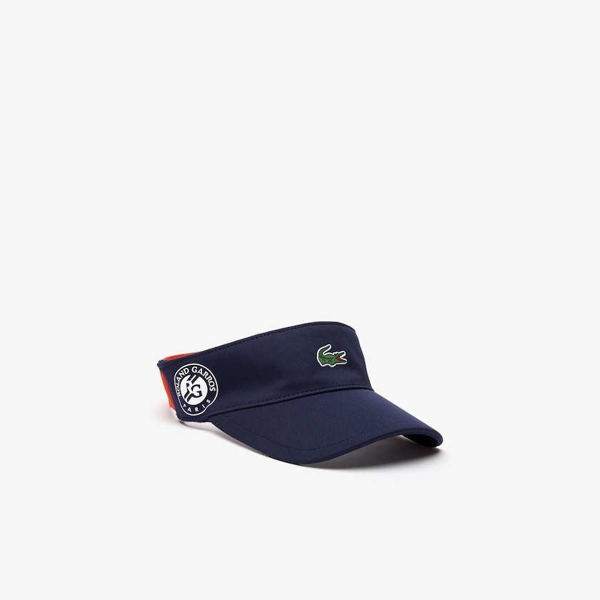 Gorras Lacoste SPORT Roland Garros Two-Tone Piqué Visor Hombre Azul Marino Azules Rojos Blancos | HZ7-14811L3