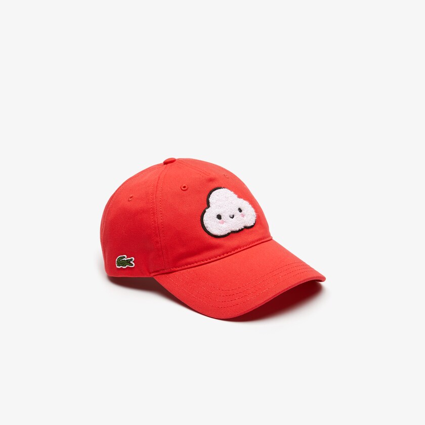 Gorras Lacoste x FriendsWithYou Cotton Print Hombre Rojos | HW0-21032B5