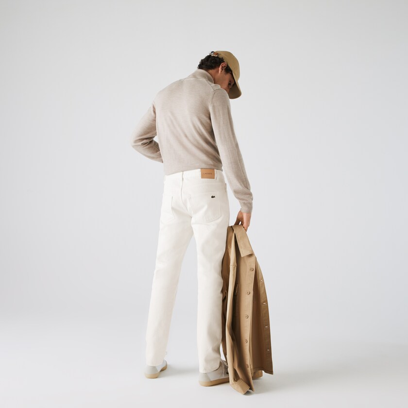 Jeans Lacoste Slim-Fit Colored Hombre Blancos | MQ8-07840D7