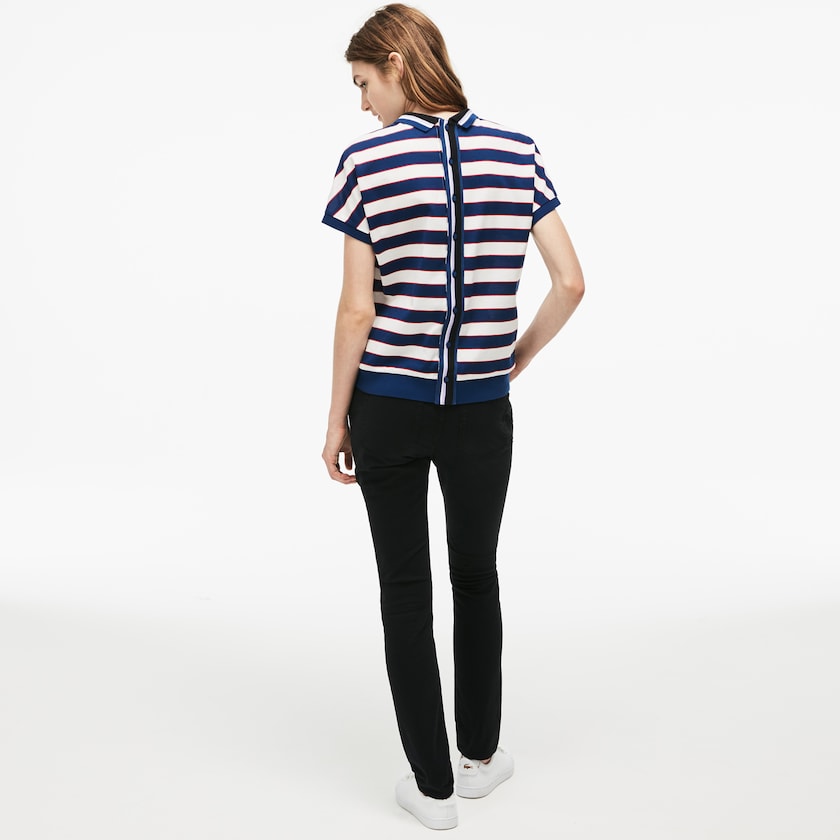 Jeans Lacoste Slim Fit Stretch Cotton Denim Mujer Negros | ML7-60646H6