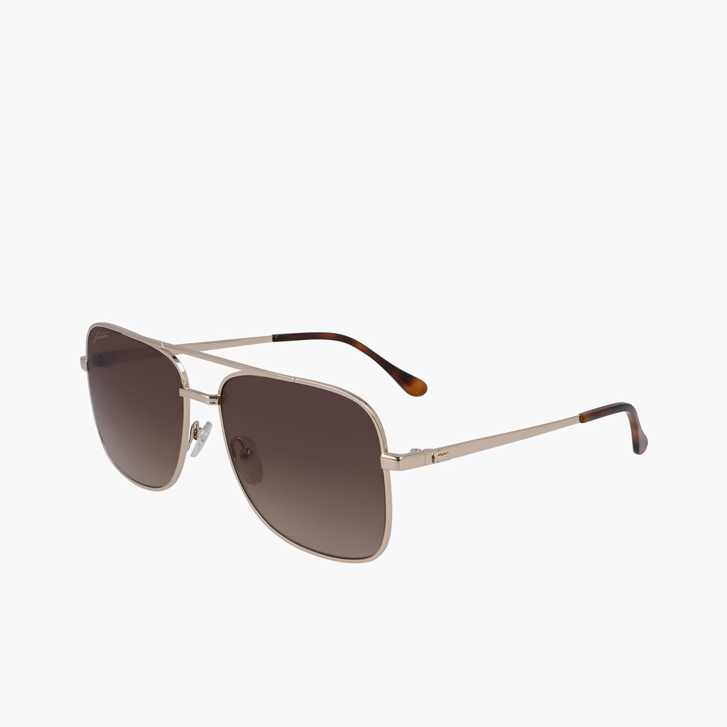 Lentes de Sol Lacoste Navigator Metal Signature 101 Hombre Dorados | VU8-46014V0