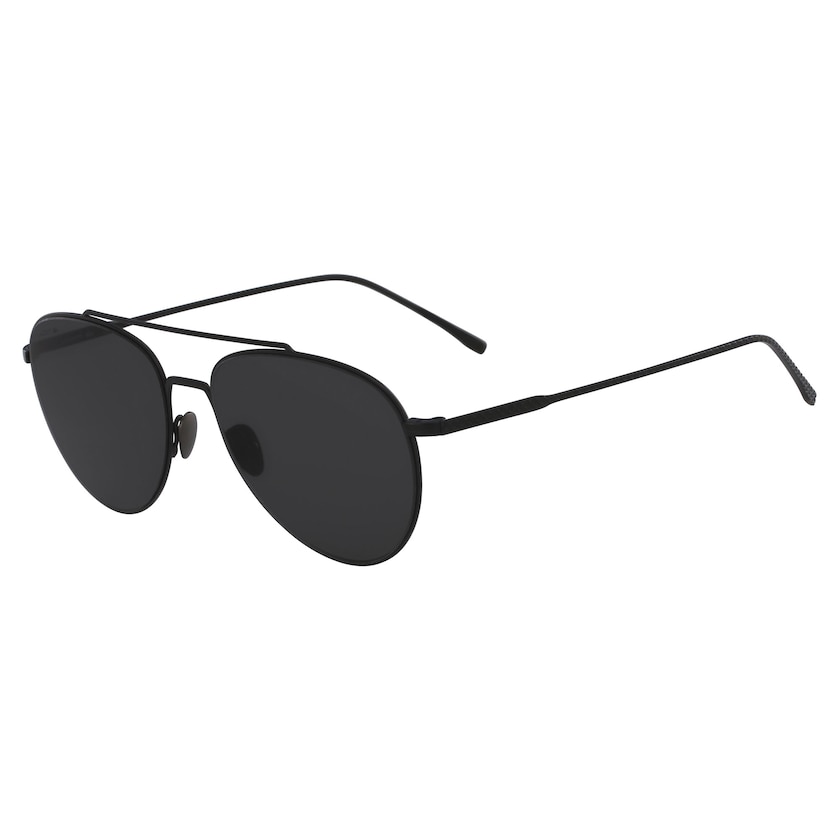 Lentes de Sol Lacoste Pilot Shape Metal Ultra-Thin Mujer Negros Azules | IO7-44274F1