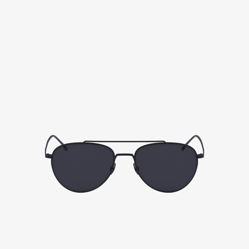 Lentes de Sol Lacoste Pilot Shape Metal Ultra-Thin Hombre Azules | MI4-81578O4