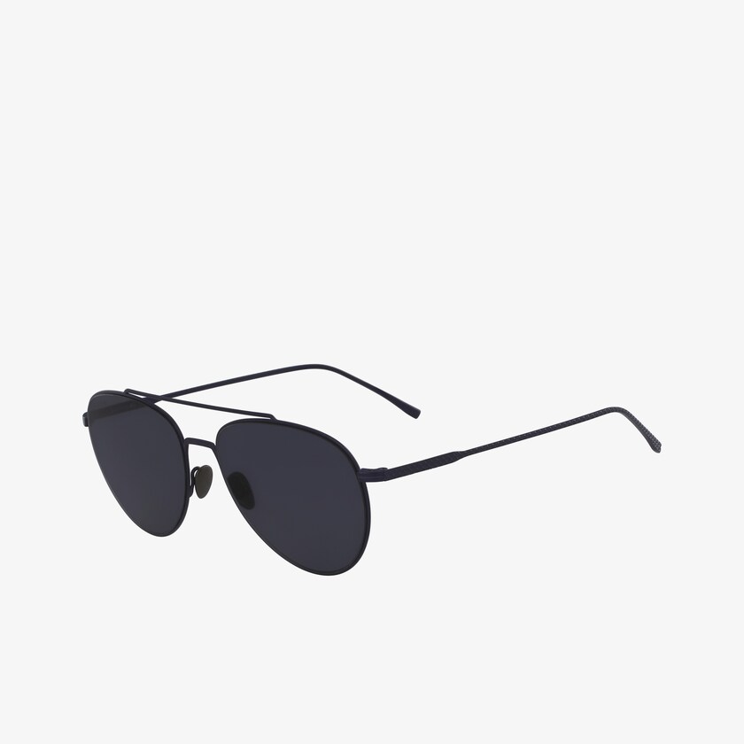 Lentes de Sol Lacoste Pilot Shape Metal Ultra-Thin Hombre Azules | MI4-81578O4