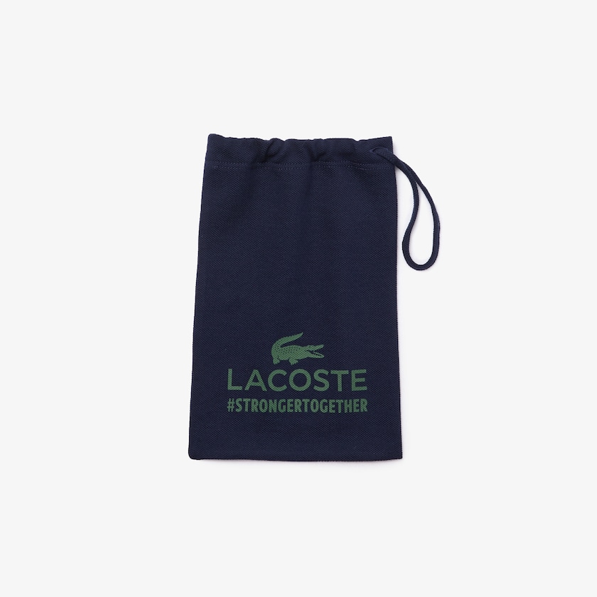 Mascarillas Lacoste L.12.12 3 Pack of Face in Cotton Piqué with American Croc Mujer Azul Marino Azules Blancos Rojos | HP3-13171K1