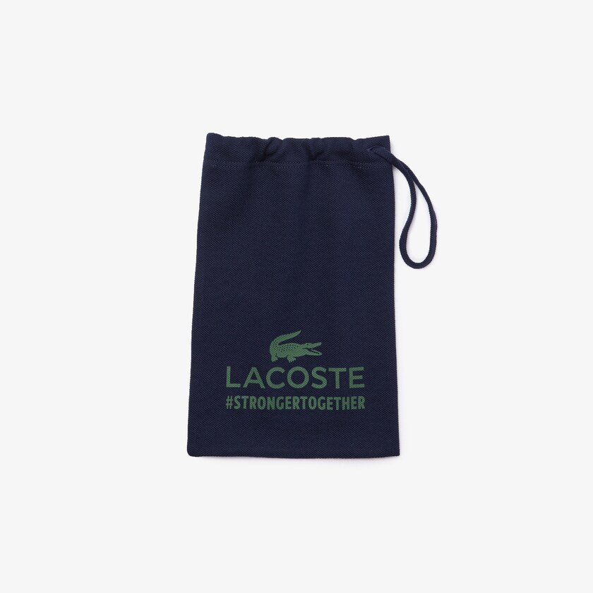 Mascarillas Lacoste L.12.12 3 Pack of Face in Cotton Piqué with American Croc Hombre Azul Marino Azules Blancos Rojos | OT7-48154X7
