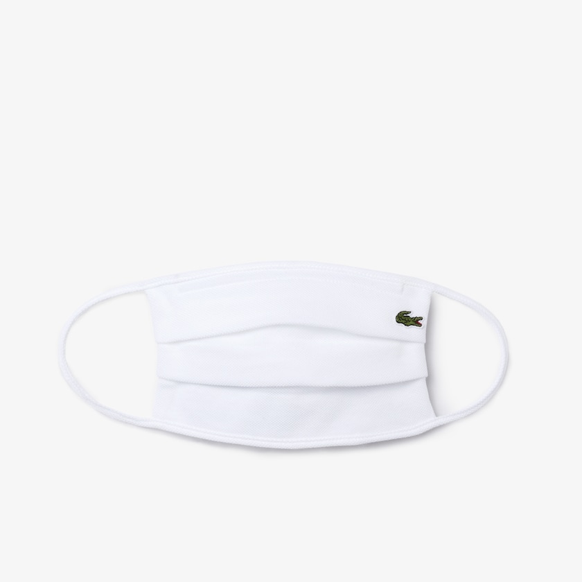 Mascarillas Lacoste L.12.12 Face Protection in Cotton Piqué Hombre Blancos | YG5-30703E8