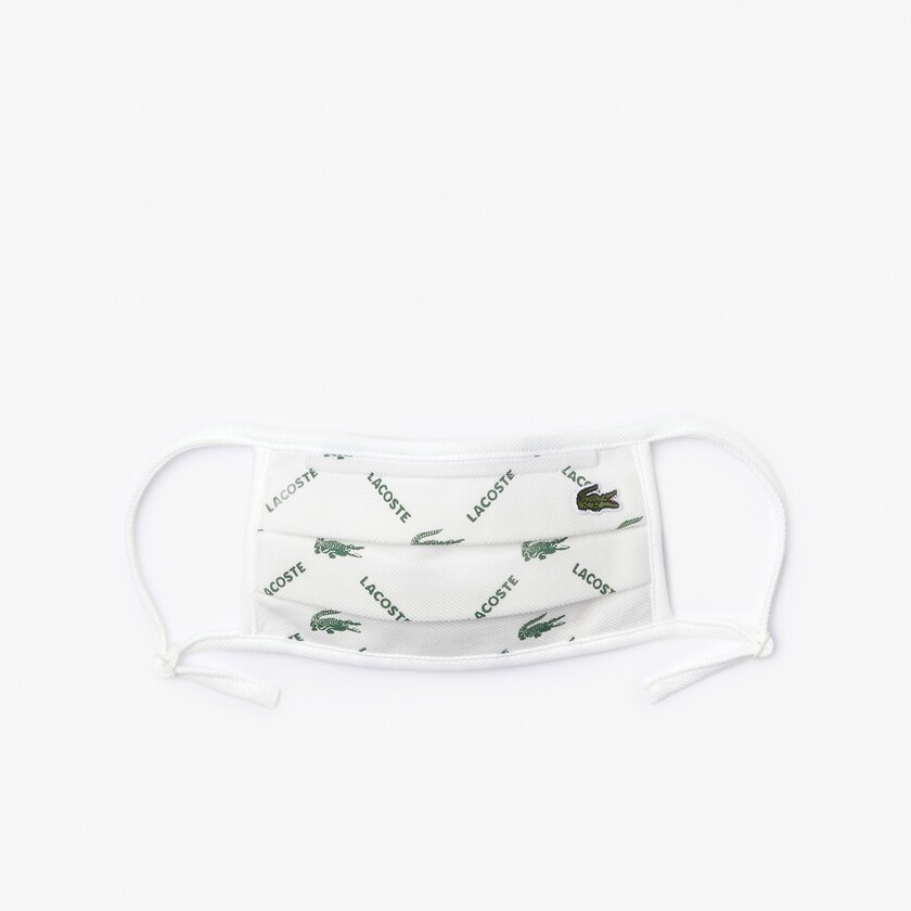 Mascarillas Lacoste L.12.12 Face Protection with Adjustable Straps Hombre Verdes Blancos | EB4-00970Y7