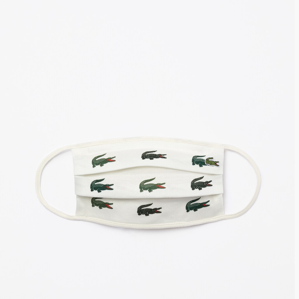 Mascarillas Lacoste L.12.12 Pack of 3 Face in Cotton Hombre Verdes Blancos | JO3-44064Q4