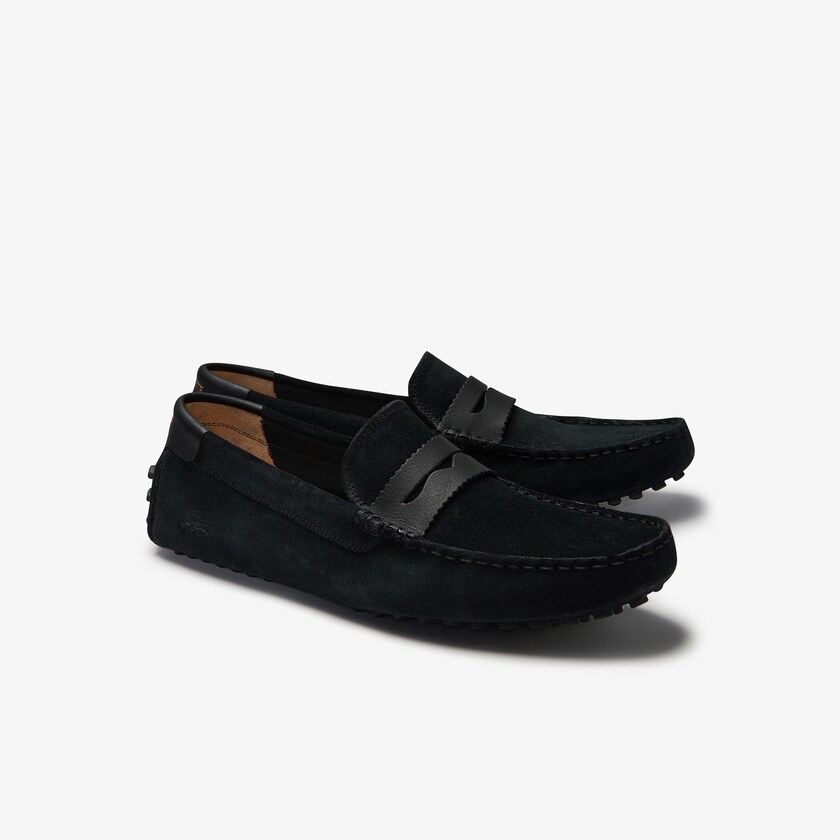 Mocasines Lacoste Concours Nautic Suede Hombre Negros Negros | NE1-60056S1
