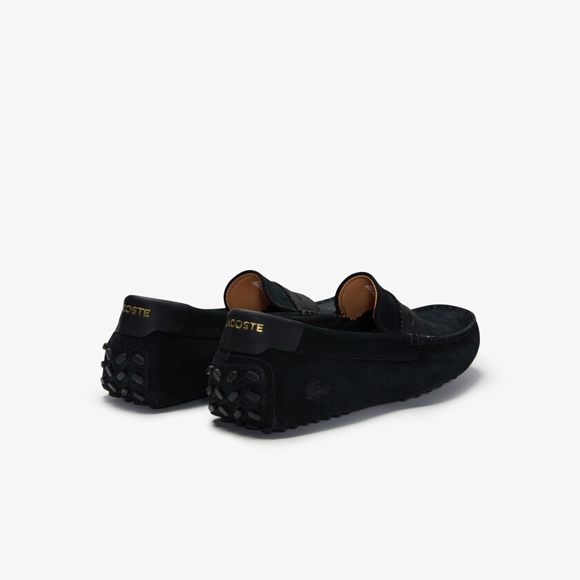 Mocasines Lacoste Concours Nautic Suede Hombre Negros Negros | NE1-60056S1