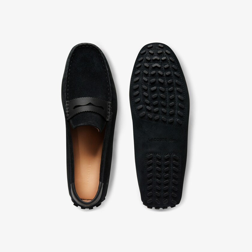 Mocasines Lacoste Concours Nautic Suede Hombre Negros Negros | NE1-60056S1