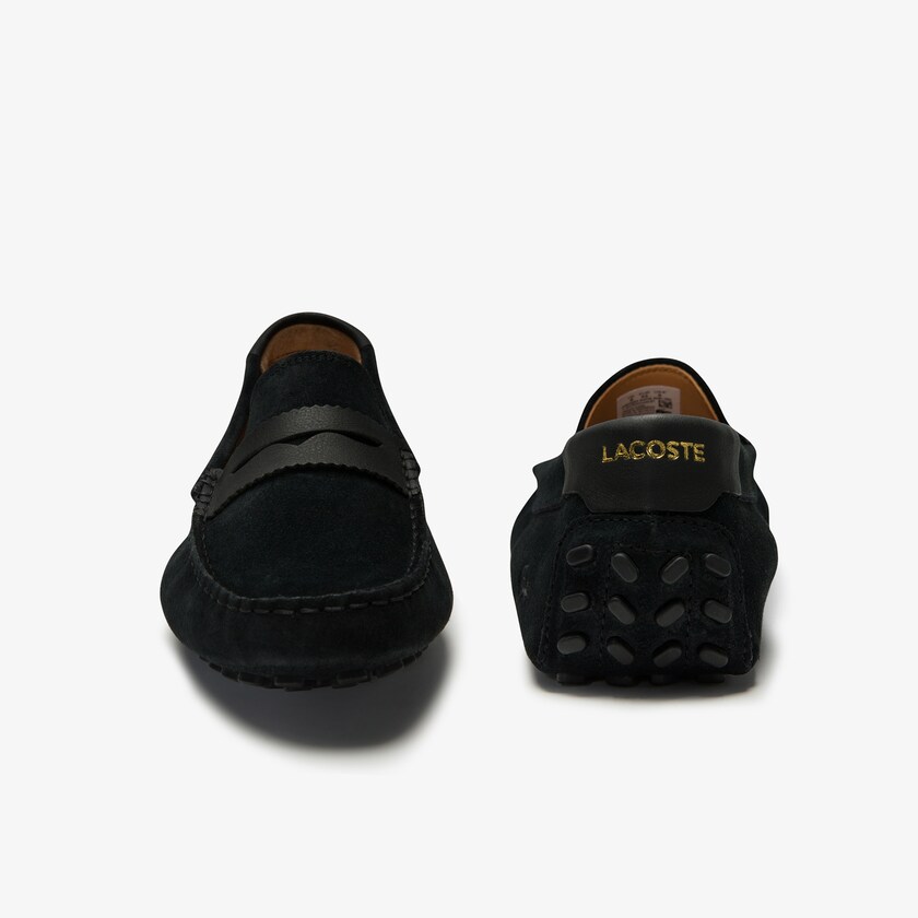 Mocasines Lacoste Concours Nautic Suede Hombre Negros Negros | NE1-60056S1