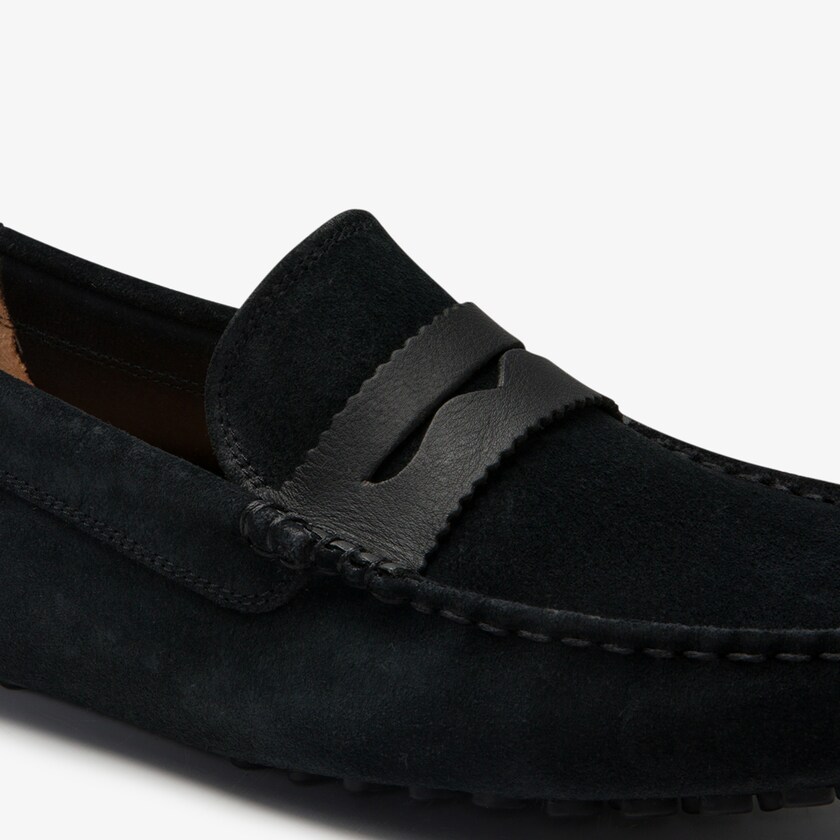 Mocasines Lacoste Concours Nautic Suede Hombre Negros Negros | NE1-60056S1