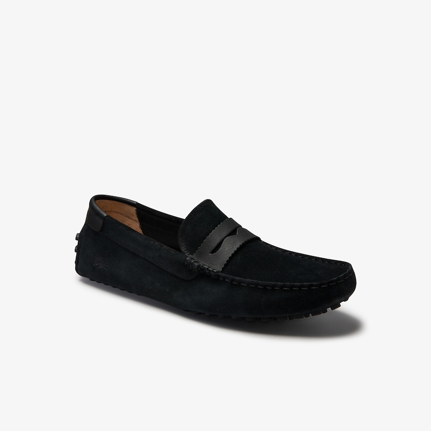Mocasines Lacoste Concours Nautic Suede Hombre Negros Negros | NE1-60056S1