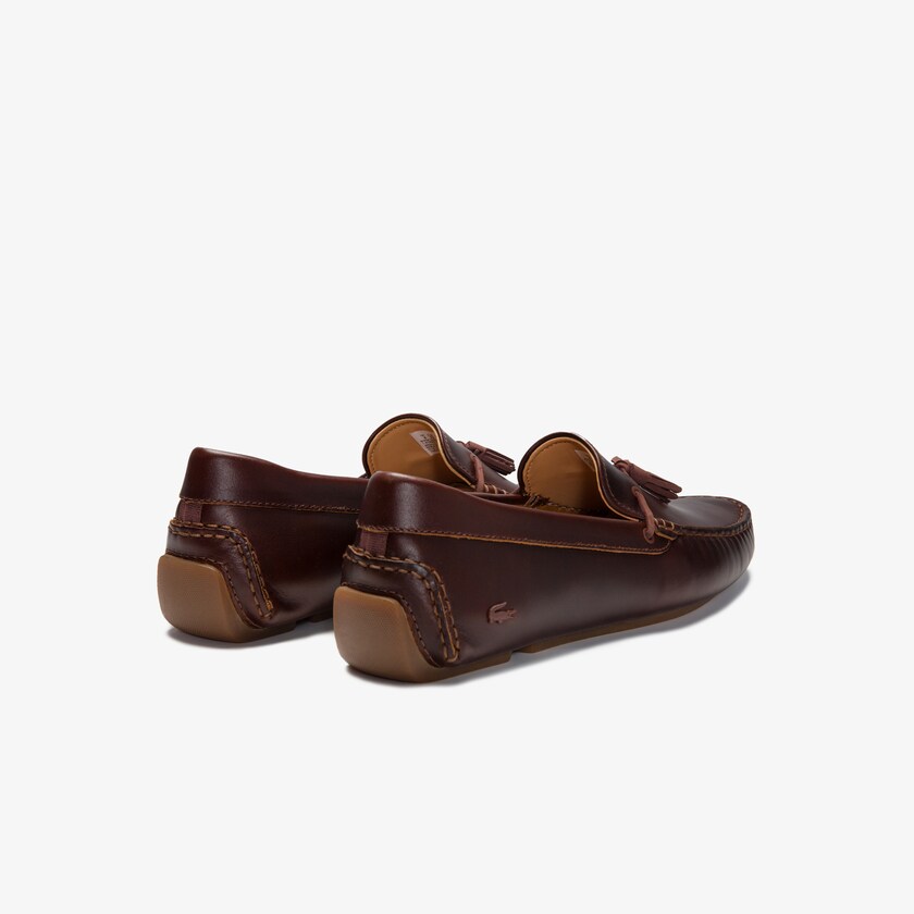 Mocasines Lacoste Dress Piloter Tassel Hombre Marrom Marrom | OW8-37823Y2