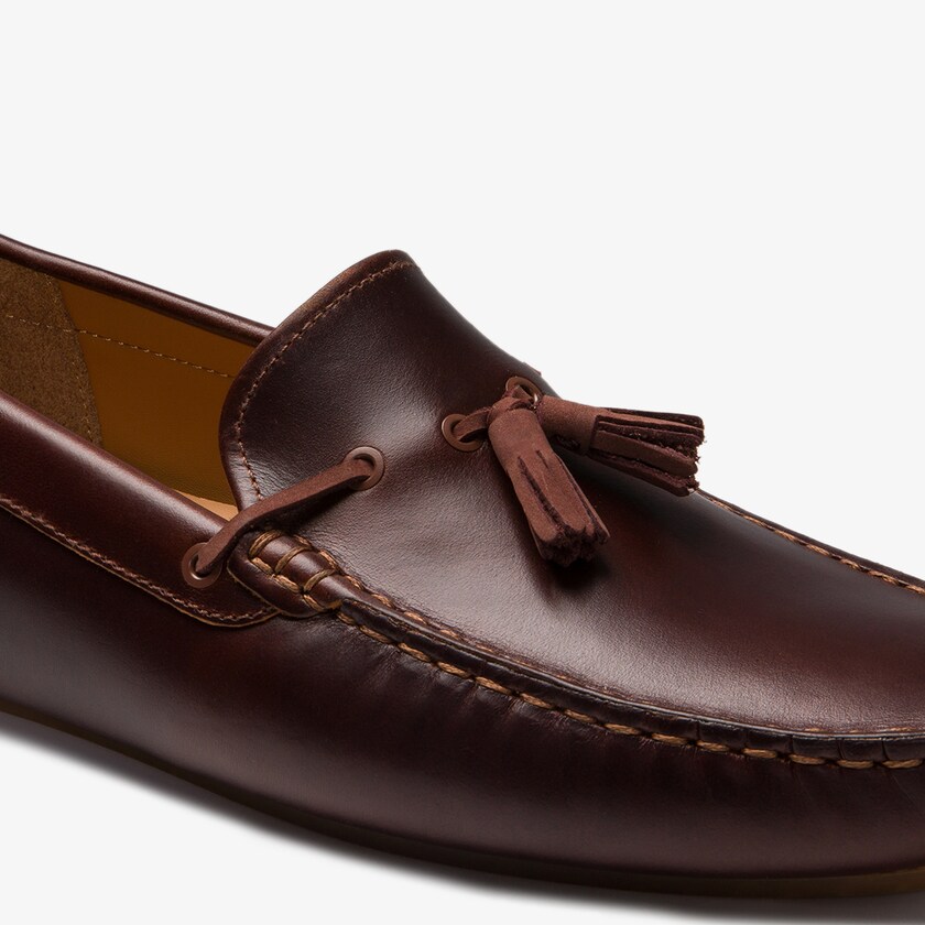 Mocasines Lacoste Dress Piloter Tassel Hombre Marrom Marrom | OW8-37823Y2