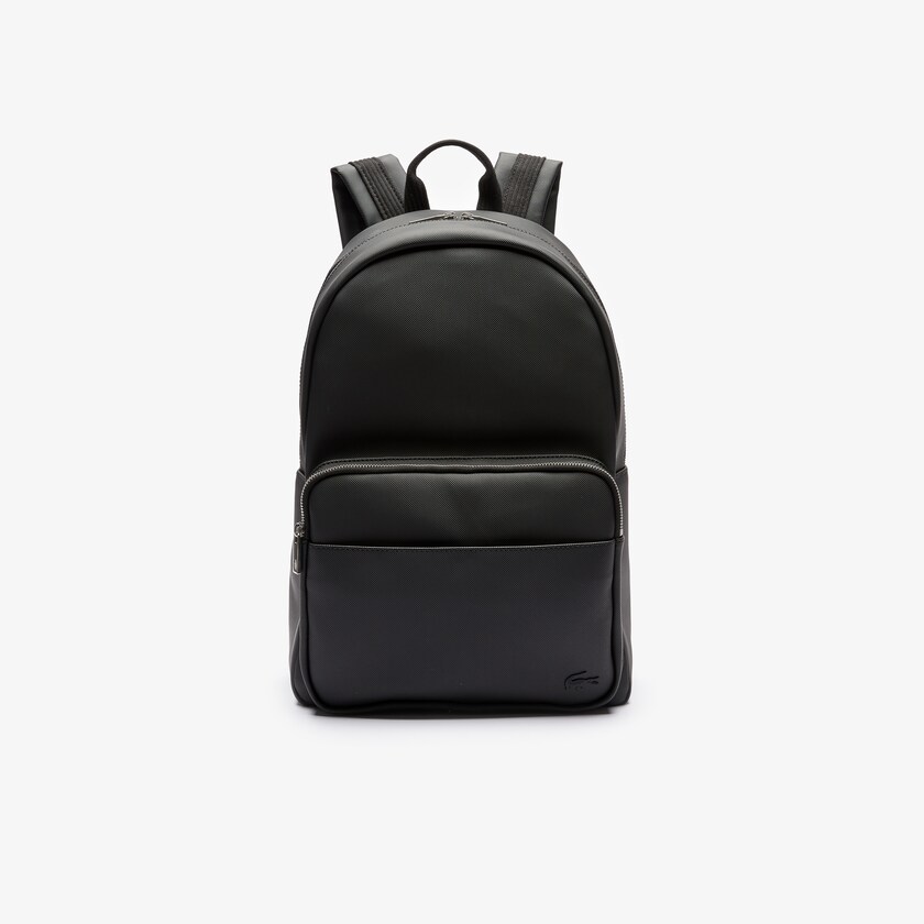 Mochilas Lacoste Hombre Negros Classic Petit Piqué CM4-55075T4