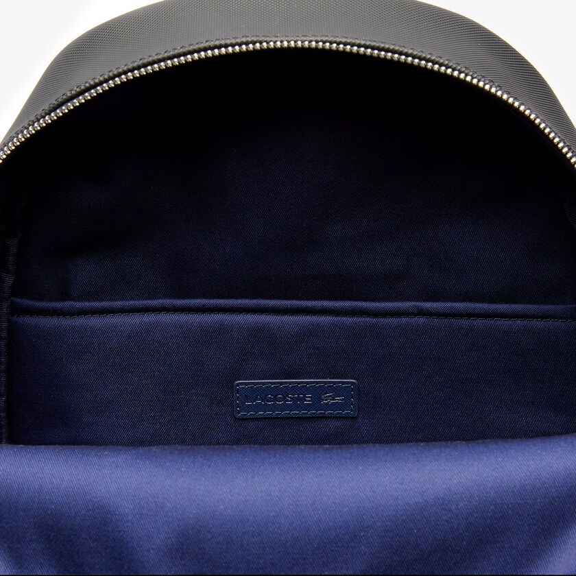 Mochilas Lacoste Hombre Negros Classic Petit Piqué CM4-55075T4