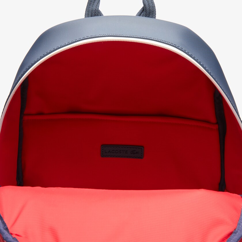 Mochilas Lacoste Hombre Azul Marino Azules Blancos Rojos Classic Tricolour Straps SC1-00370Z8