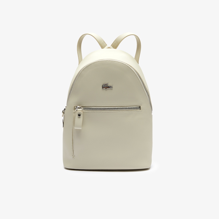 Mochilas Lacoste Daily Classic Coated Piqué Canvas Mujer Kaki Verdes | BB6-42474E9