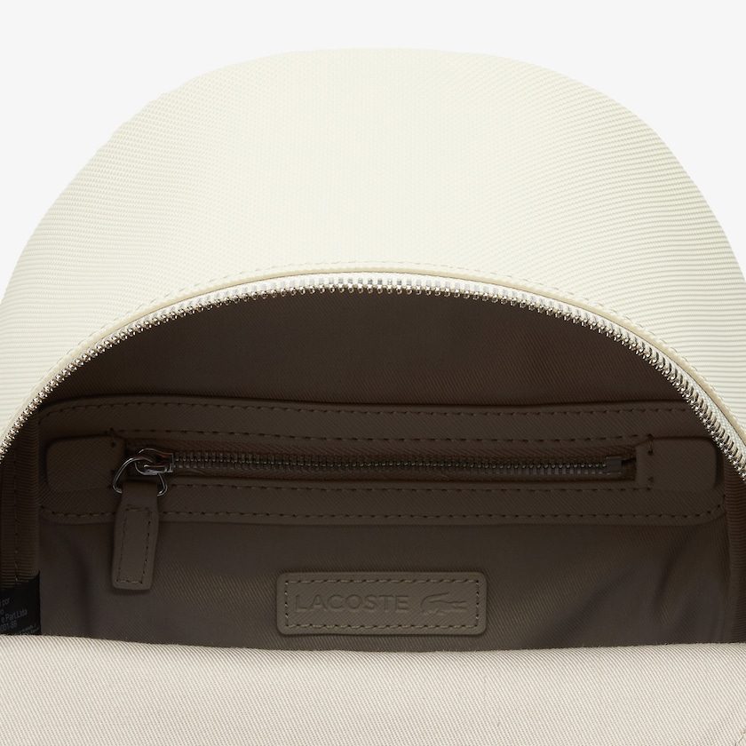 Mochilas Lacoste Daily Classic Coated Piqué Canvas Mujer Kaki Verdes | BB6-42474E9