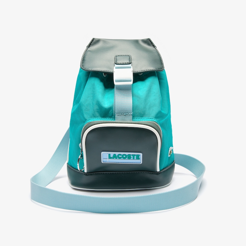 Mochilas Lacoste LCST Badge Small Colorblock Mujer Verdes Oscuro | ZB5-12831X3