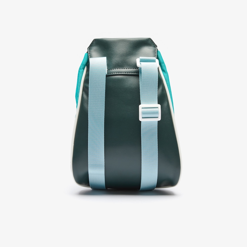 Mochilas Lacoste LCST Badge Small Colorblock Mujer Verdes Oscuro | ZB5-12831X3