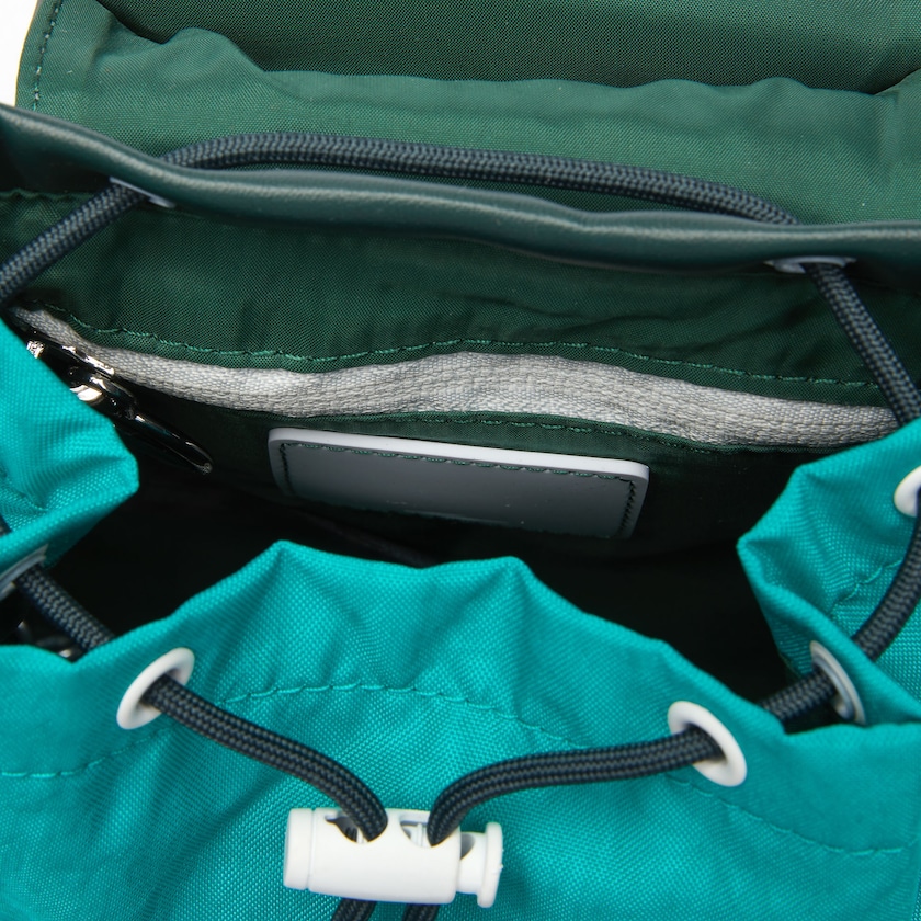 Mochilas Lacoste LCST Badge Small Colorblock Mujer Verdes Oscuro | ZB5-12831X3