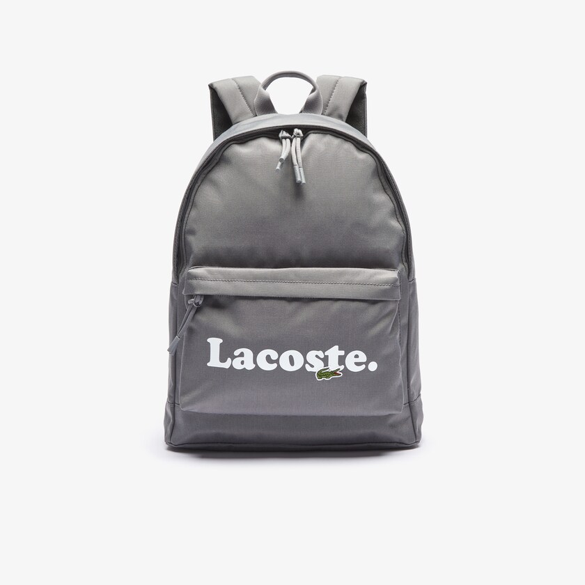 Mochilas Lacoste Hombre Grises Neocroc Branded Canvas KW4-10511G0