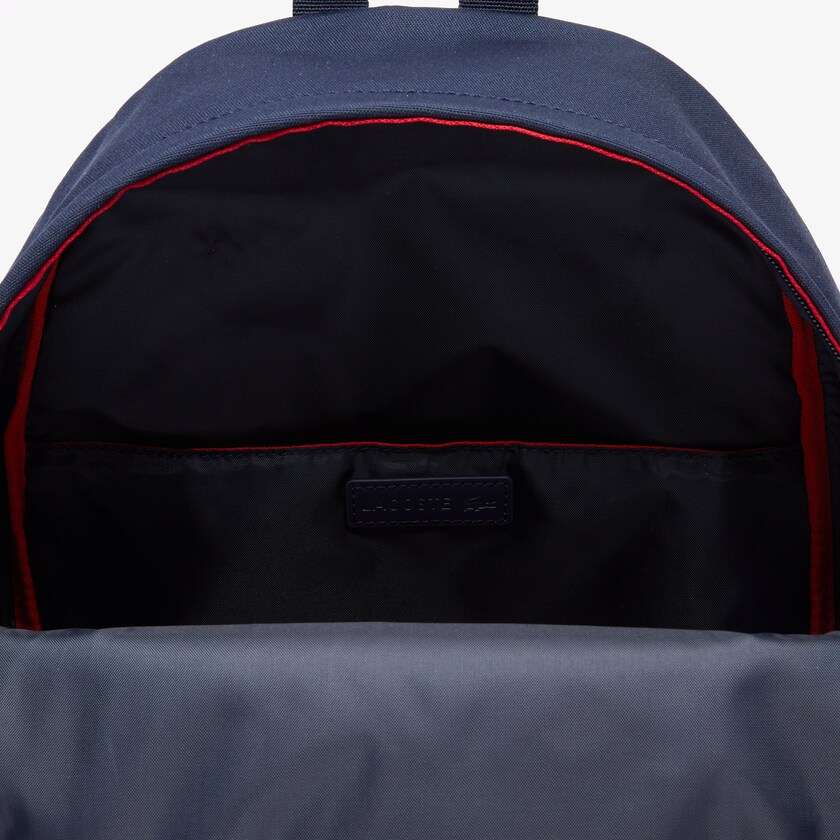 Mochilas Lacoste Hombre Azul Marino Rojos Neocroc L27 Lettered Canvas LV9-66276E7