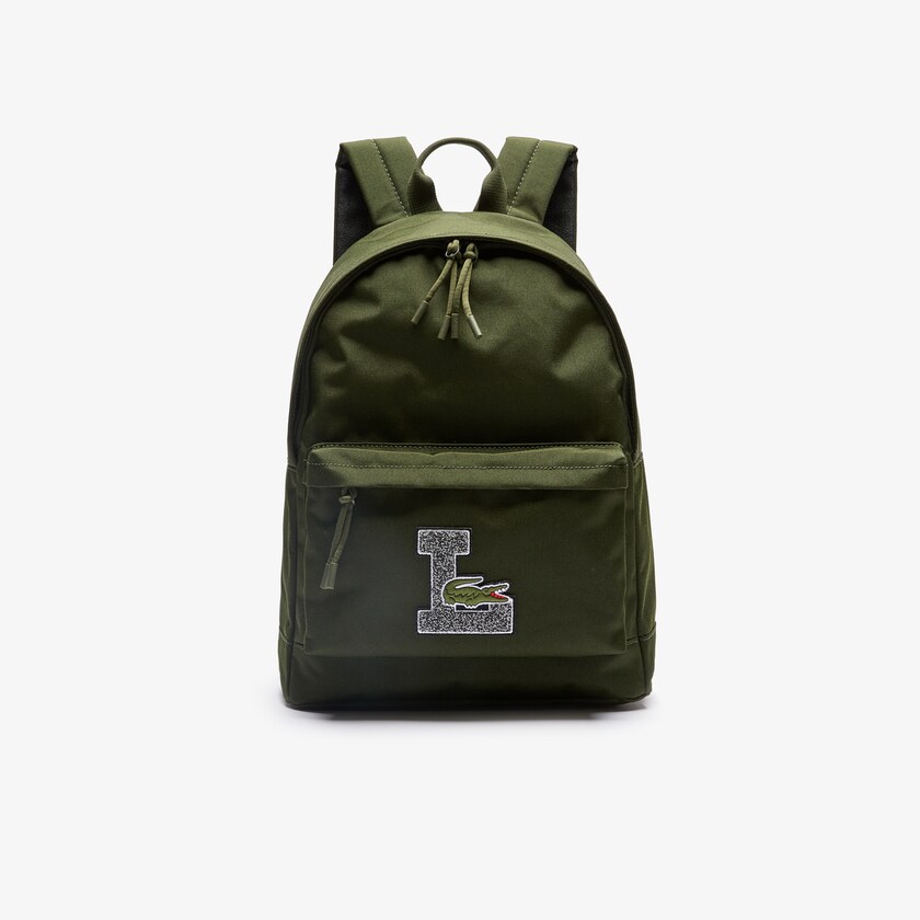 Mochilas Lacoste Hombre Verde Oliva Neocroc L Patch Canvas RA5-11001V0