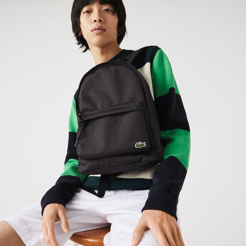 Mochilas Lacoste Hombre Negros Neocroc Small Canvas AO3-32443L8