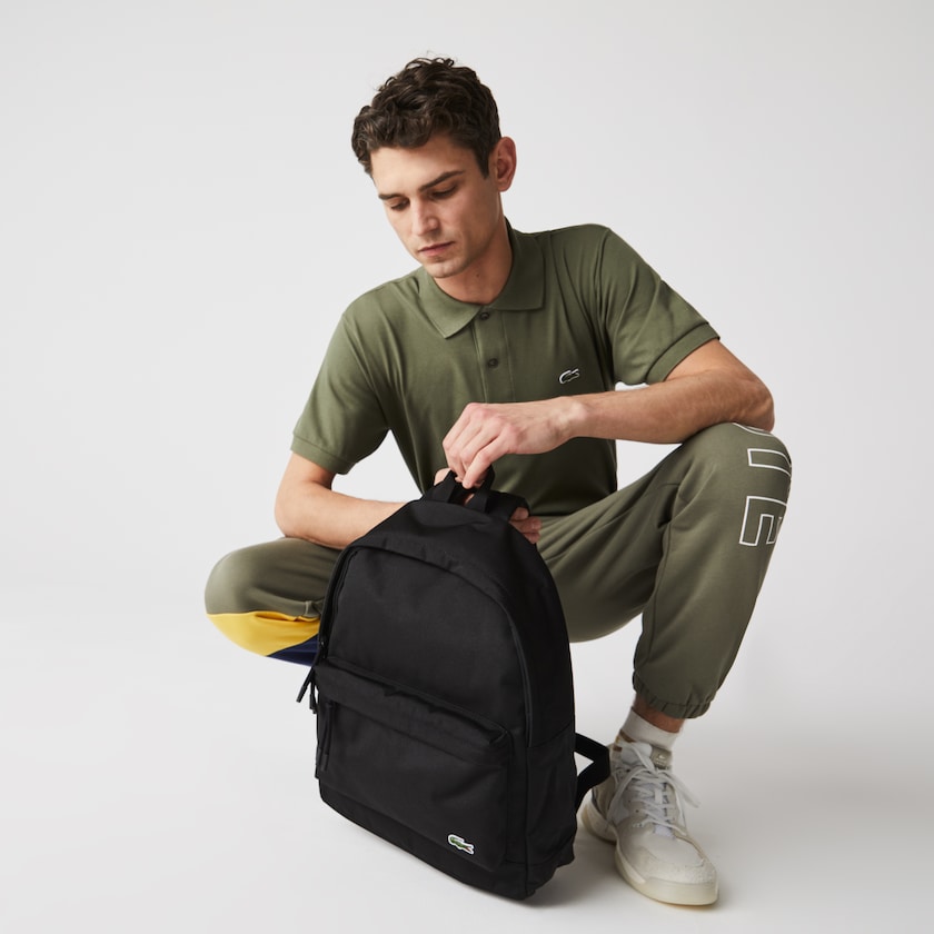 Mochilas Lacoste Hombre Negros Néocroc Canvas TN2-65816C8