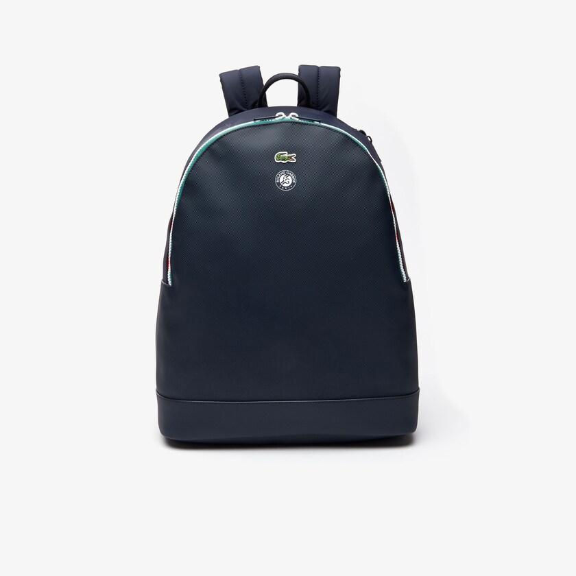 Mochilas Lacoste Hombre Azul Marino Verdes Roland Garros Nylon AK9-94299O5