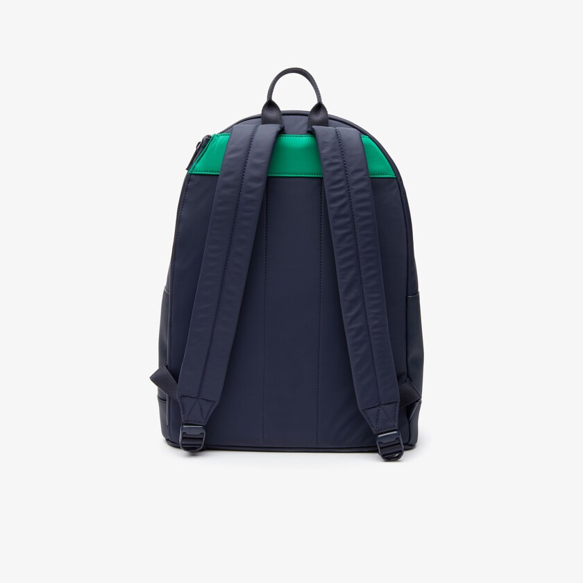 Mochilas Lacoste Hombre Azul Marino Verdes Roland Garros Nylon AK9-94299O5