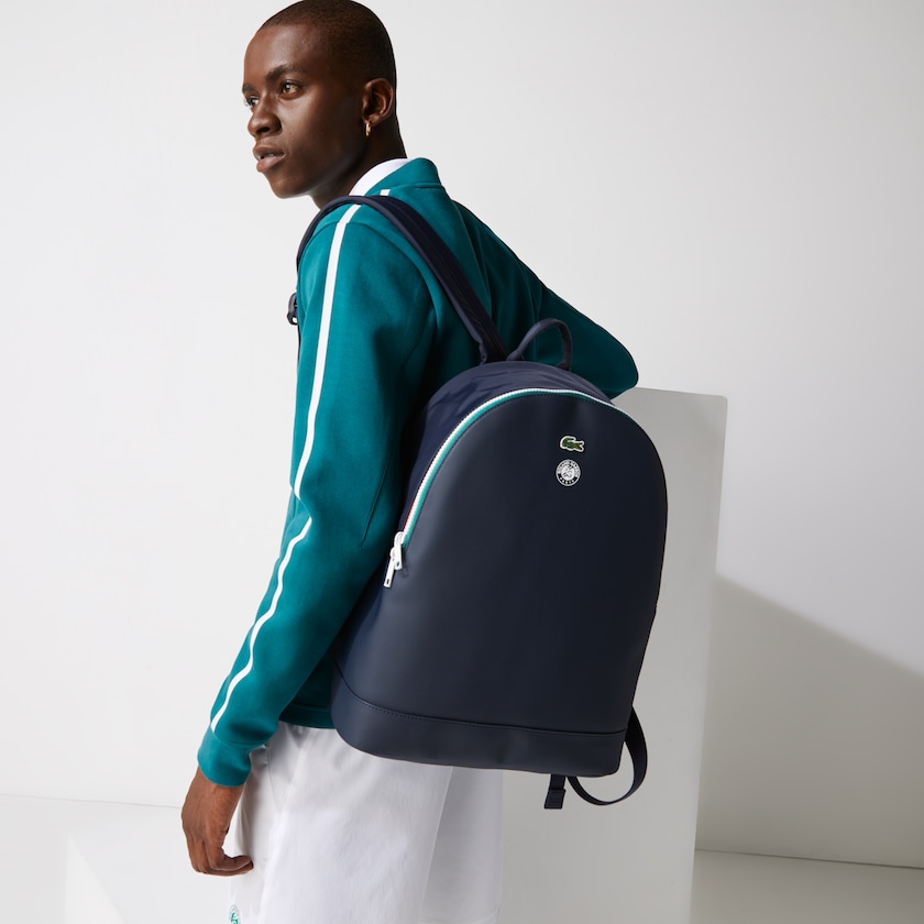 Mochilas Lacoste Hombre Azul Marino Verdes Roland Garros Nylon AK9-94299O5