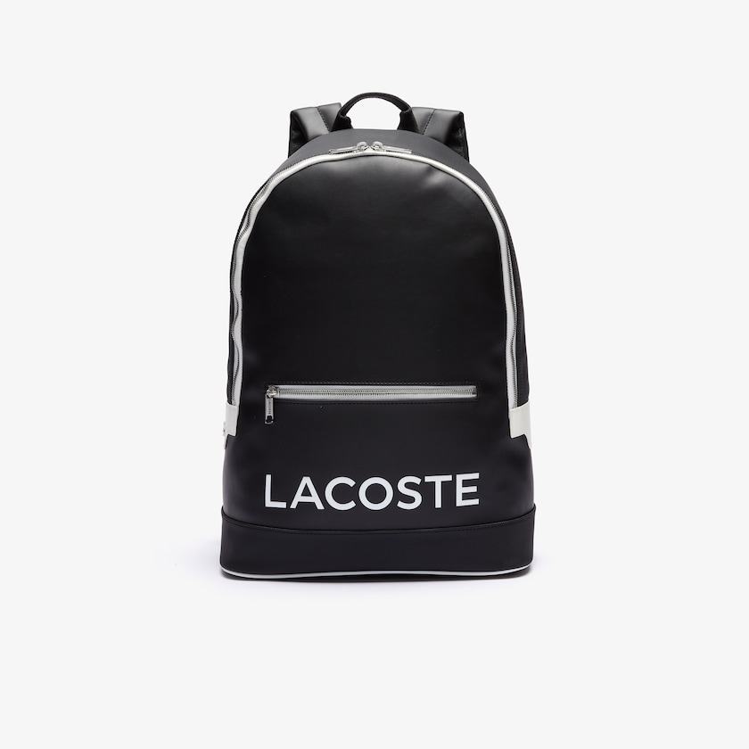 Mochilas Lacoste Hombre Negros Ultimum Coated Canvas KQ2-35283J3