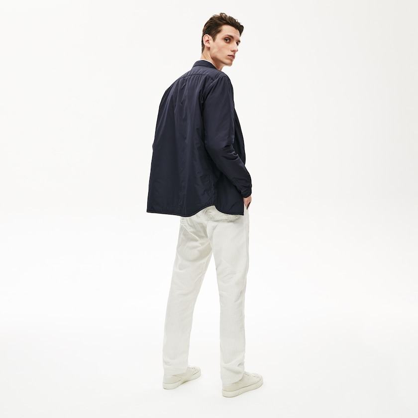 Camisas Lacoste Hombre Azul Marino Azules Padded Solid BZ3-50235A5