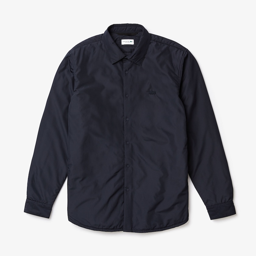 Camisas Lacoste Hombre Azul Marino Azules Padded Solid BZ3-50235A5