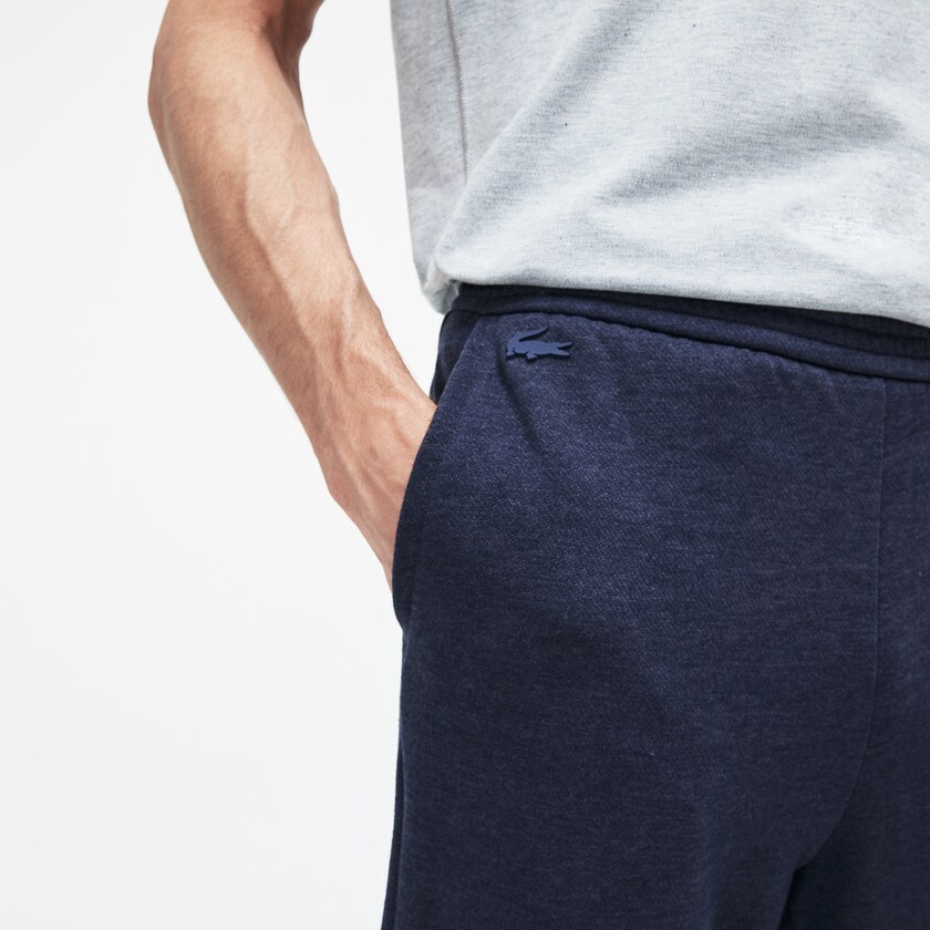 Pantalon Deportivo Lacoste Motion Cotton And Wool Fleece Hombre Azules | HU2-72137L2