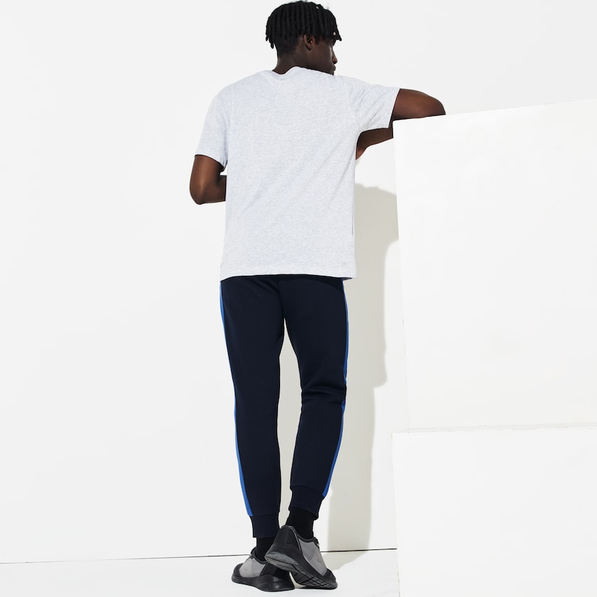 Pantalon Deportivo Lacoste SPORT Colorblock Fleece Hombre Azul Marino Azules Azules Azul Marino Azules | VF4-96159D1