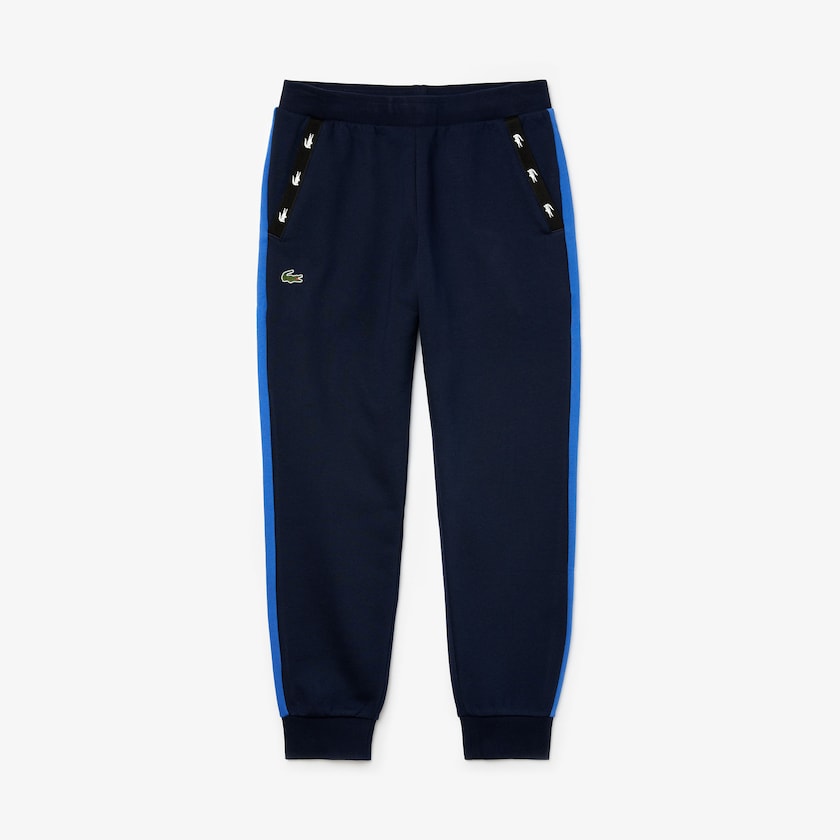 Pantalon Deportivo Lacoste SPORT Colorblock Fleece Hombre Azul Marino Azules Azules Azul Marino Azules | VF4-96159D1