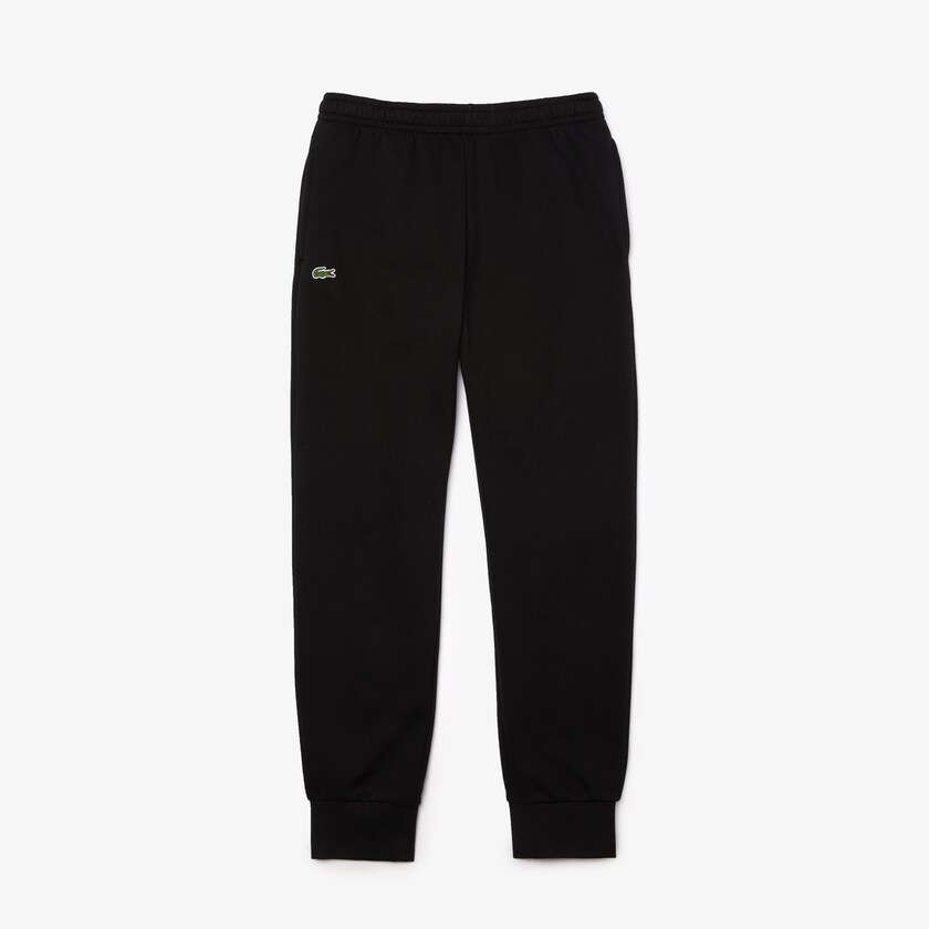 Pantalon Deportivo Lacoste SPORT Cotton Fleece Tennis Hombre Negros | ZQ0-56825K6
