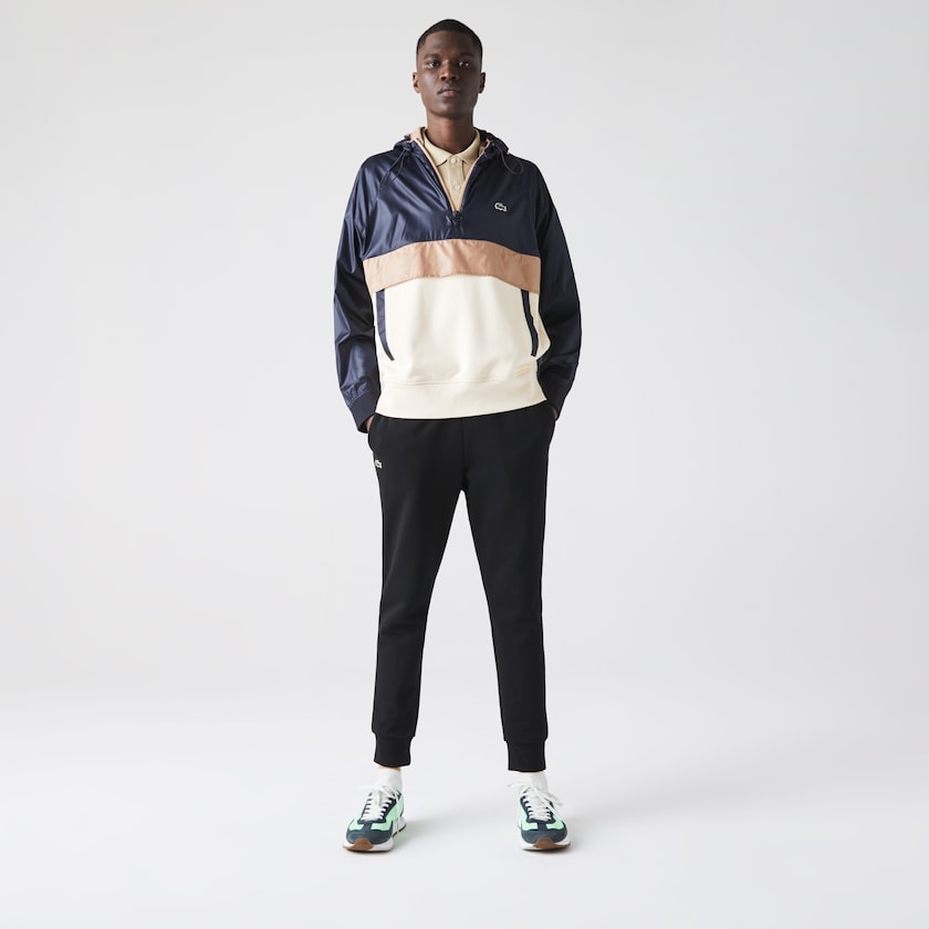 Pantalon Deportivo Lacoste SPORT Cotton Fleece Tennis Hombre Negros | ZQ0-56825K6