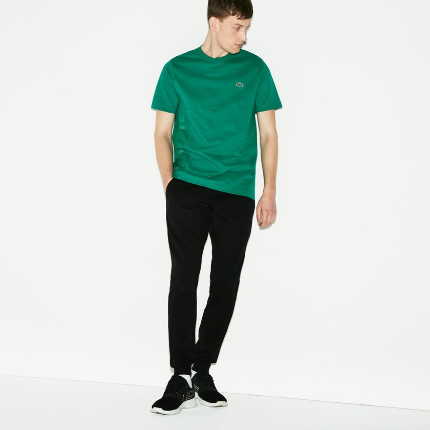 Pantalon Deportivo Lacoste SPORT Fleece Tennis Hombre Negros | CY6-45824Z3